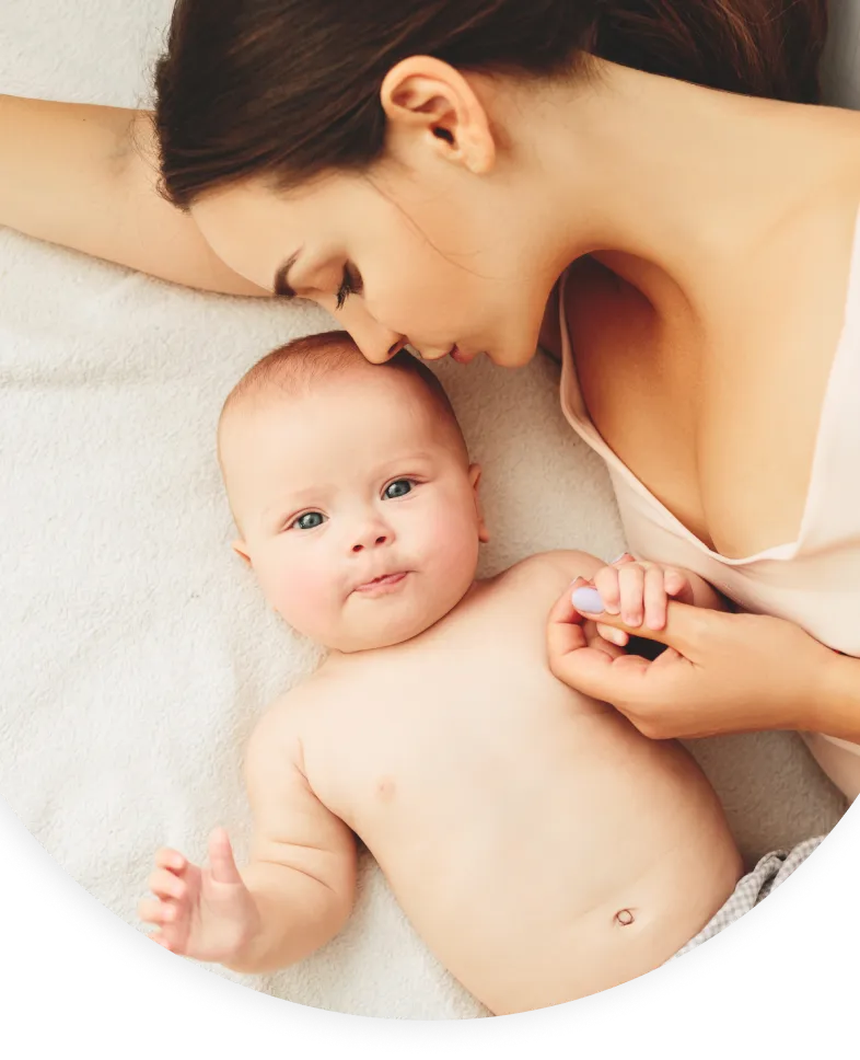 Parent sharing a quiet moment with their baby